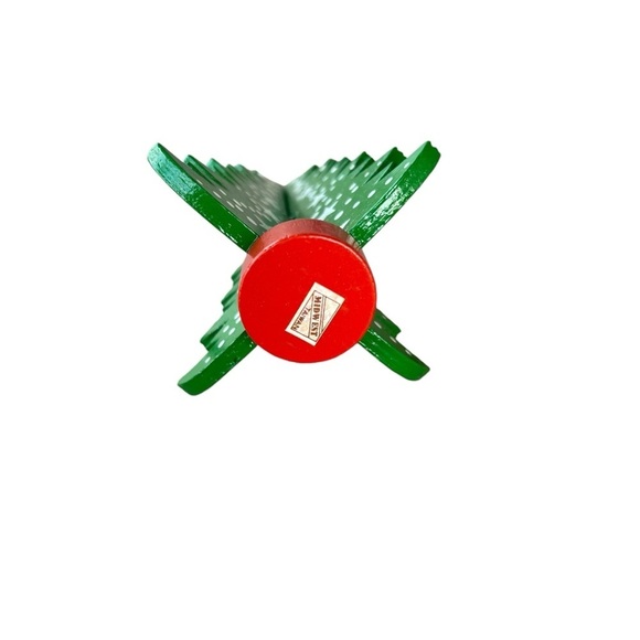 Vintage Midwest Imports Wooden Christmas Tree Ornament Stars Made in Taiwan 4.5” - Picture 6 of 8